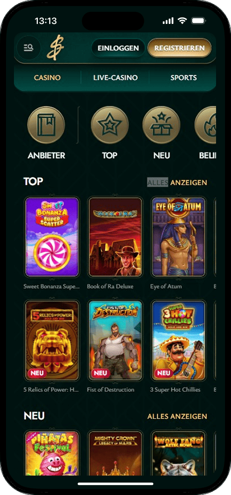Cashed Casino Spiele