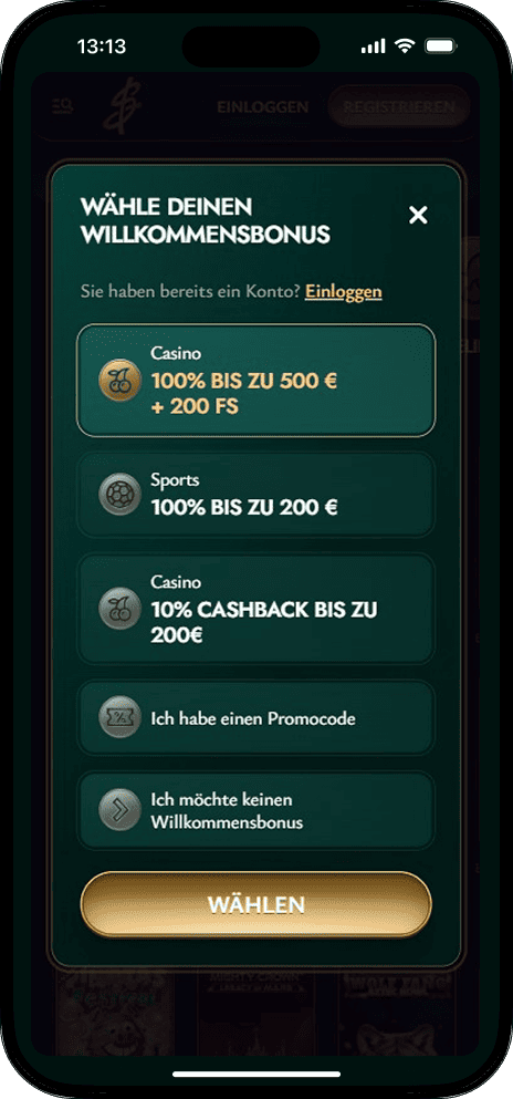 Cashed Casino Register